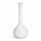 Vintage American White Glass Vase Collection, Set of 7 — image 4