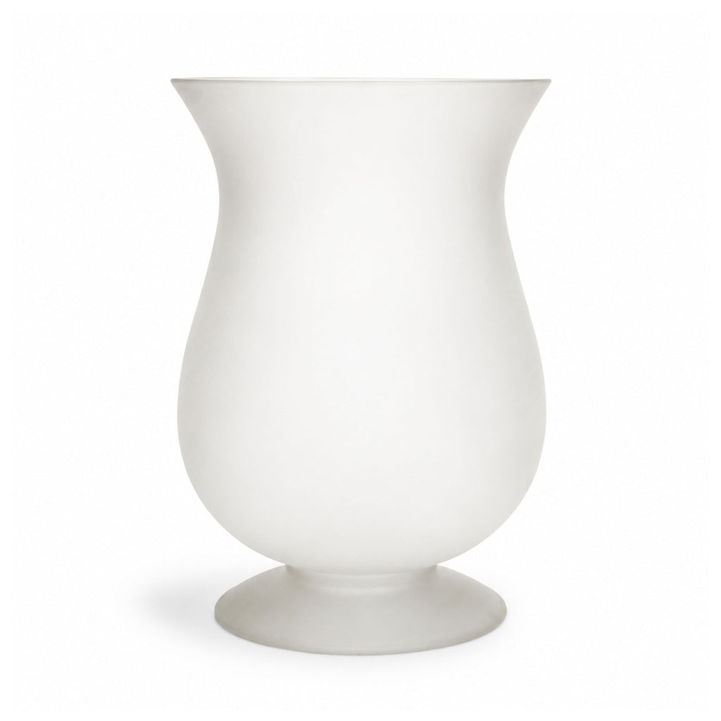 Vintage Frosted White Glass Vessel Group, Set of Five