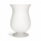 Vintage Frosted White Glass Vessel Set of Five, 1980s Modernist Design — image 3