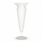 Vintage Frosted White Glass Vessel Group, Set of Five