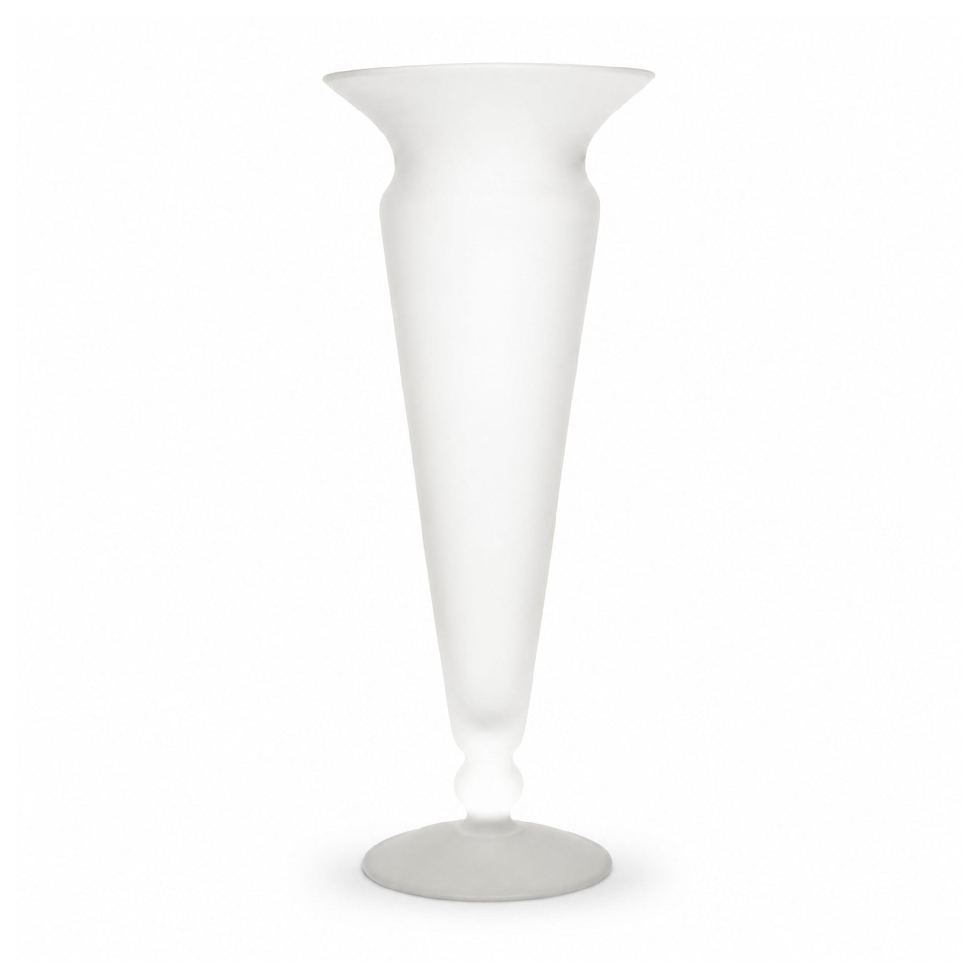Vintage Frosted White Glass Vessel Group, Set of Five