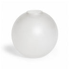 Vintage Frosted White Glass Vessel Set of Five, 1980s Modernist Design — image 5