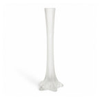 Vintage Frosted White Glass Vessel Set of Five, 1980s Modernist Design — image 7