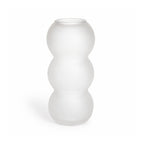 Vintage Frosted White Glass Vessel Group, Set of Five
