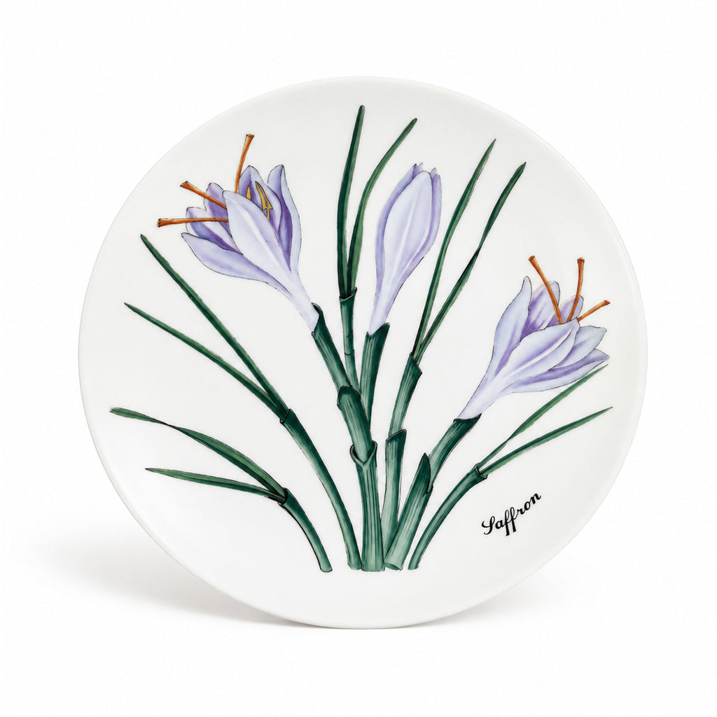 Horchow Collection Botanical Salad Plates, Set of Twelve, Made in Japan