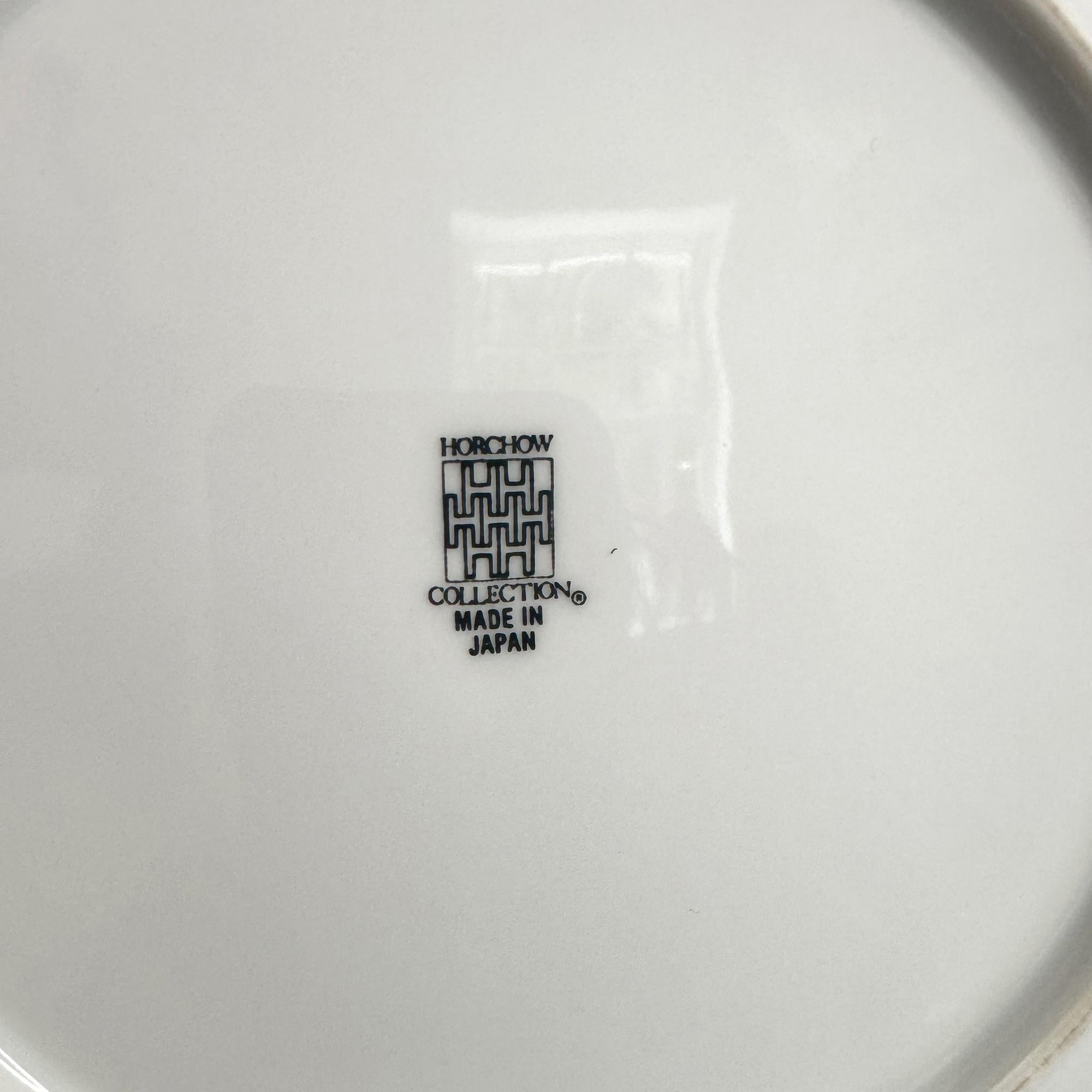 Horchow Collection Set of 12 Botanical Salad Plates, Porcelain, Japan — image 10