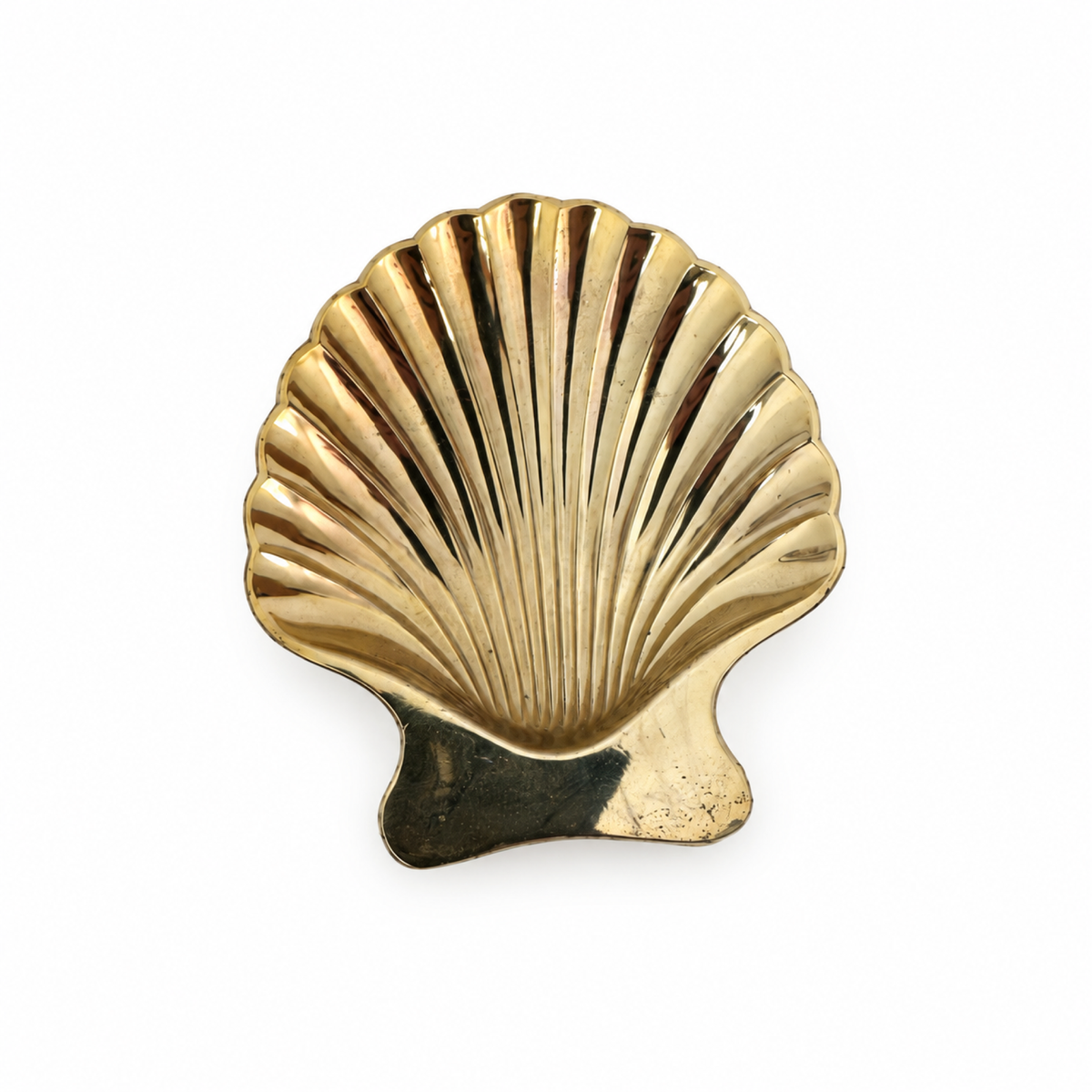Antique Scallop Shell Salt Cellars in Silver & Gold, 1920 Tableware