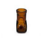 Collection of 8 Antique Bovril Amber Glass Bottles