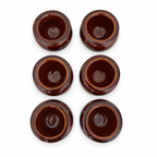 Set of Six Vintage English Stoneware Butter Pots by Pearson’s