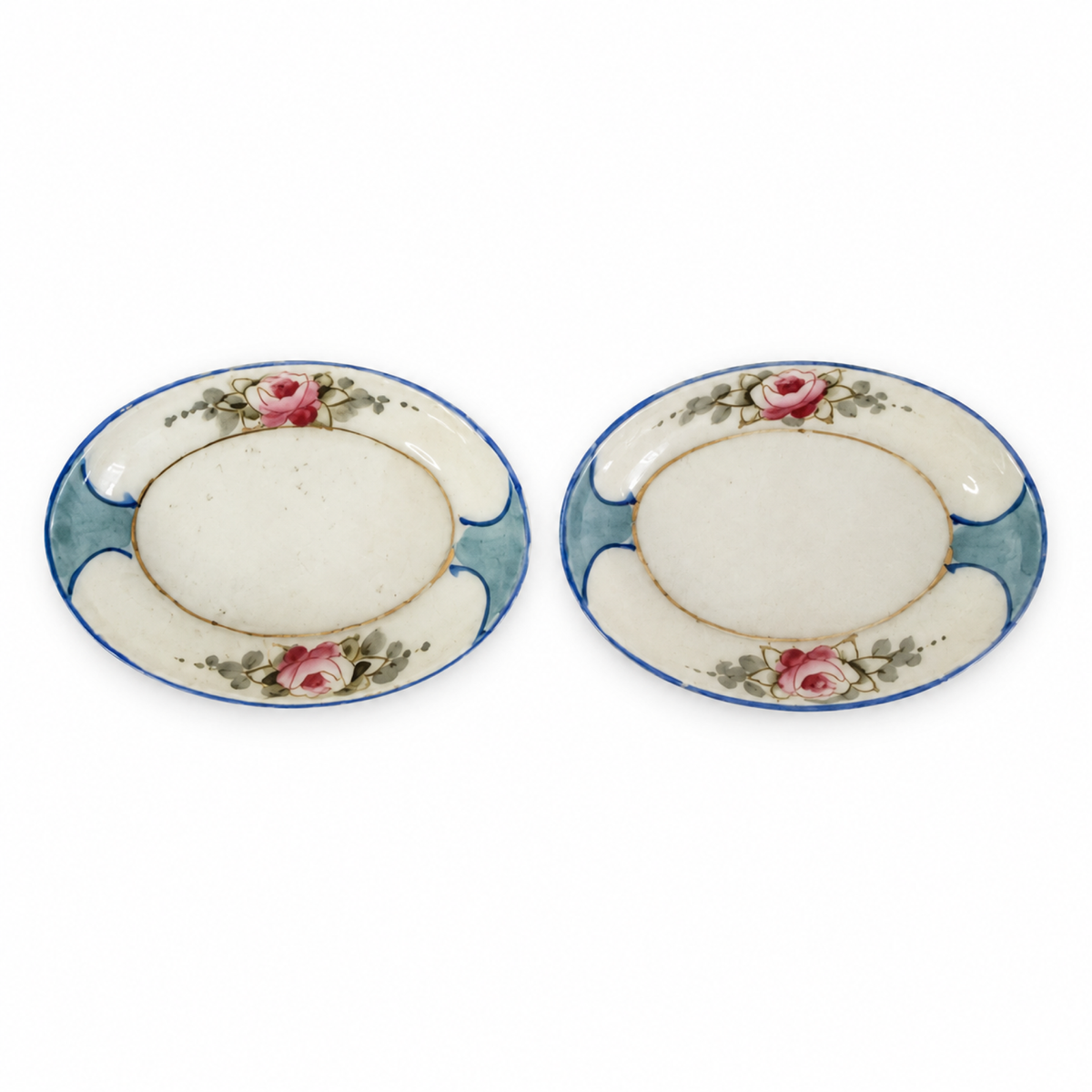 Antique Noritake Kozara Dishes Collection, 14 Vintage Porcelain Plates, Japan