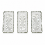 Vintage Silver-Plated Relish Tray with Three Glass Dishes, 1930s