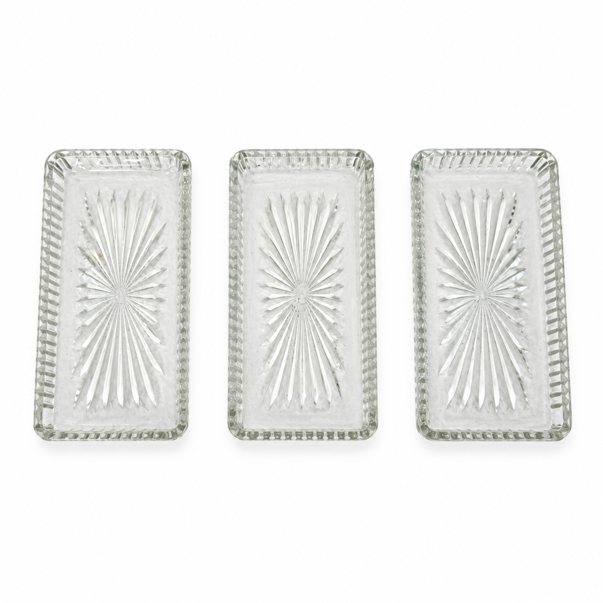 Vintage Silver-Plated Relish Tray with Three Glass Dishes, 1930s