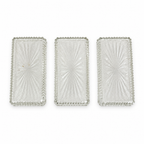 Vintage Silver-Plated Relish Tray with Three Glass Dishes, 1930s