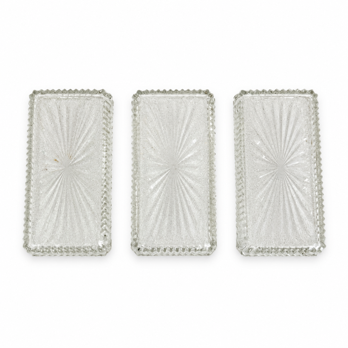 Vintage Silver-Plated Relish Tray with Three Glass Dishes, 1930s