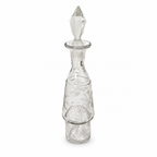 Victorian Five-Piece Cut Crystal Cruet Set with Silver-Plated Stand