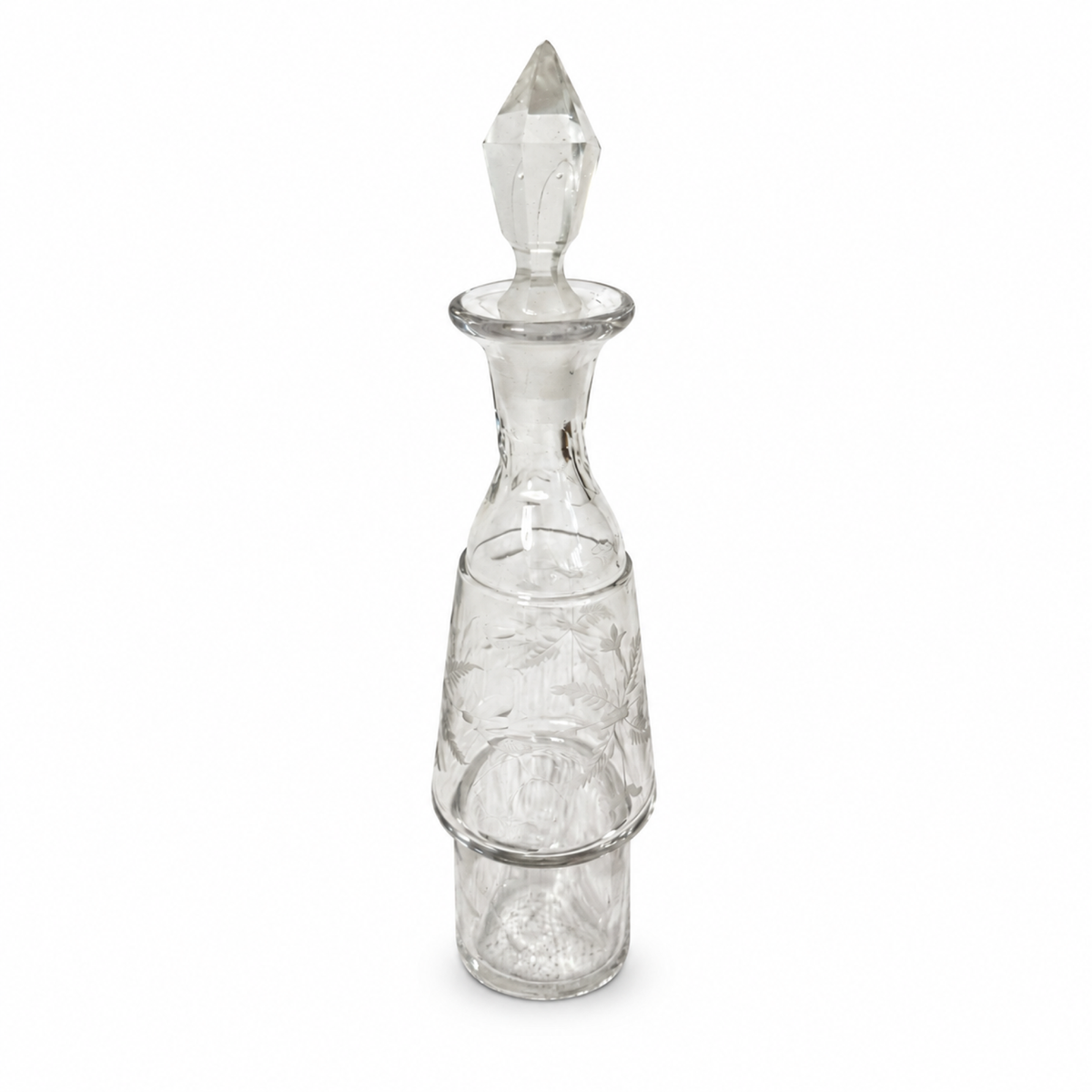 Victorian Five-Piece Cut Crystal Cruet Set with Silver-Plated Stand