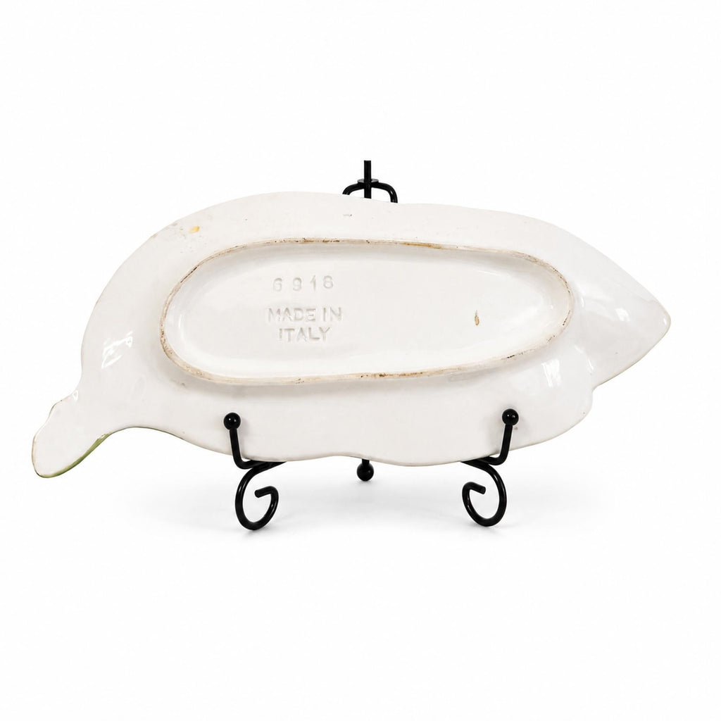 Vintage Italian Hand-Painted Ceramic Banana Serving Dish — image 4