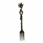 Vintage Florentine Six-Piece Serving Set, Figural Handles, Italy, 1950