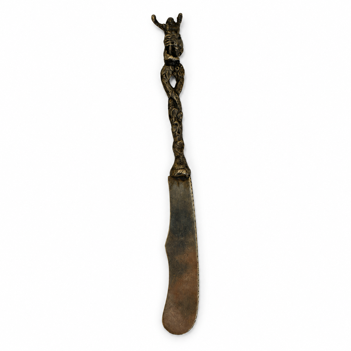 Vintage Florentine Six-Piece Serving Set, Figural Handles, Italy, 1950