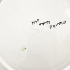 French Hand-Painted Faience Dessert Plates, Set of Six, Mid-20th Century — image 4