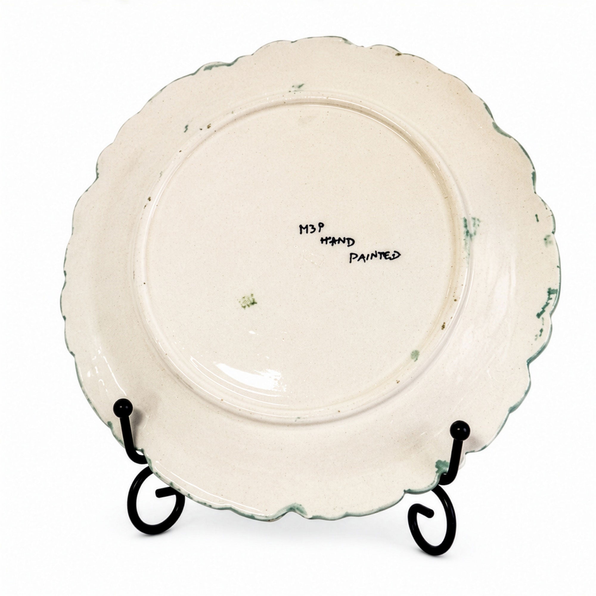 Italian Majolica Style Hand-Painted Salad or Dessert Plates