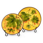 Antique German Majolica Grape Leaf Dessert Service, Six Pieces, Circa 1900 — image 5