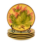 Antique German Majolica Grape Leaf Dessert Service, Circa 1900