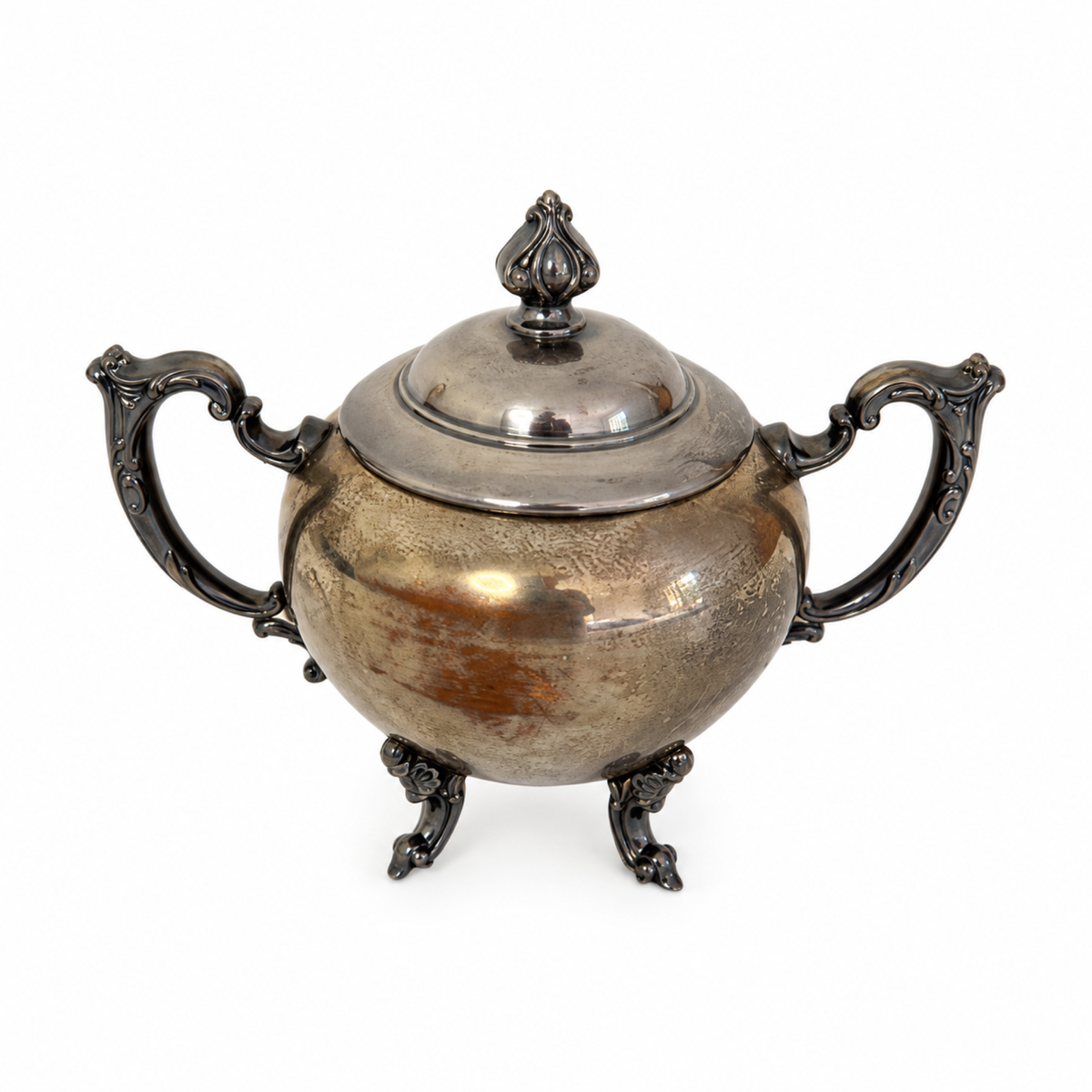 Antique Silver-Plated Copper Tea and Coffee Set, Eight-Piece, 1920