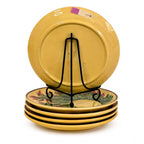 West German Majolica Snack Set with Cup and Snack Plates, Circa 1960 — image 6