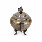 Antique Silver-Plated Copper Tea and Coffee Set, Eight-Piece, 1920