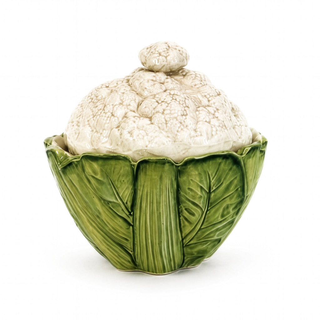 Fitz and Floyd Cauliflower Majolica Style Tea Set, 1983