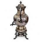Antique Silver-Plated Copper Tea and Coffee Set, Eight-Piece, 1920