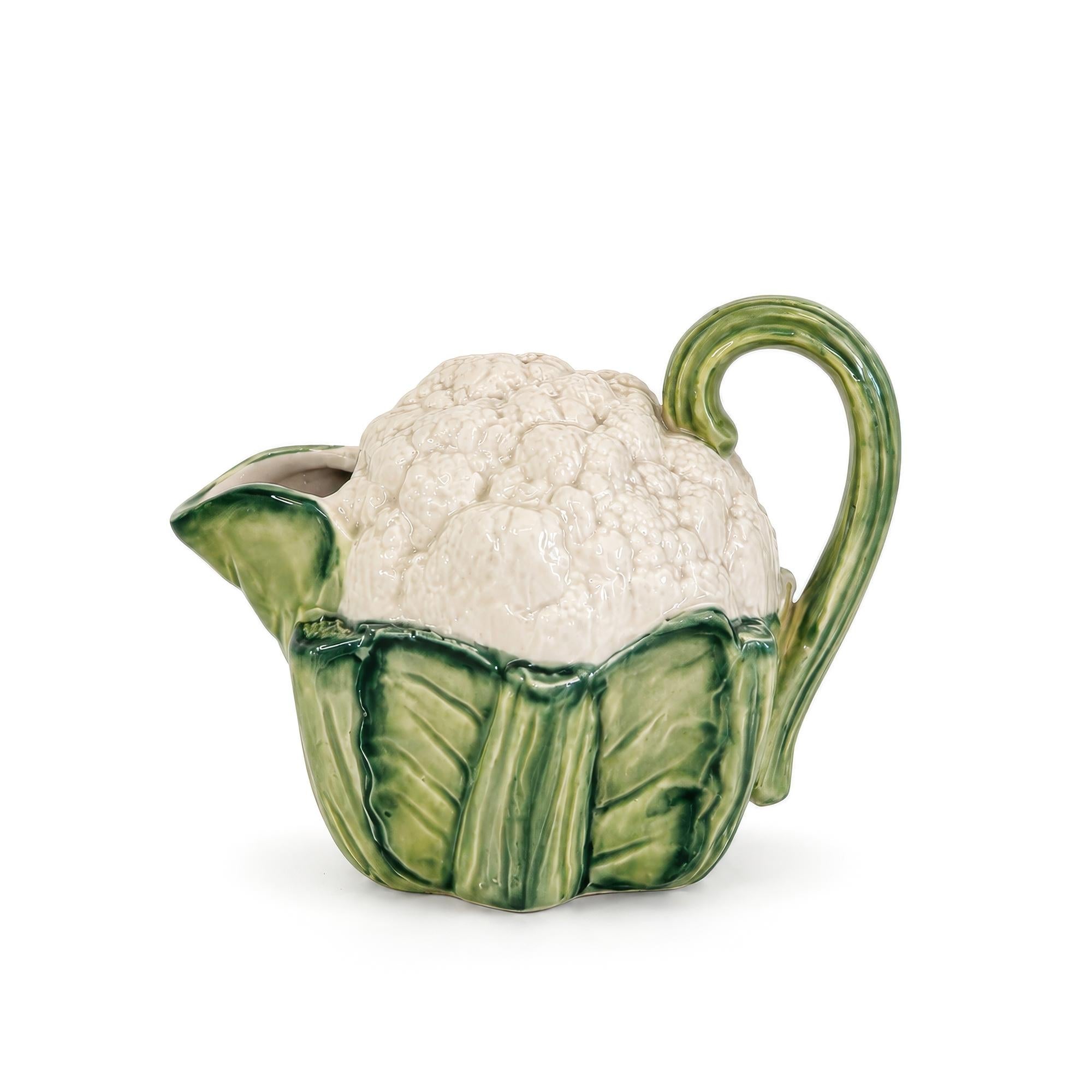 Fitz and Floyd Vintage Ceramic Serving Set, Cauliflower Motif, 1989 — image 12