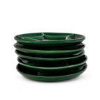 Set of Six Zahner Keramik Green Glazed Plates, West Germany, 1960s — image 5