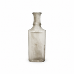 Collection of 24 Early 20th-Century Clear Glass Apothecary and Laboratory Bottles