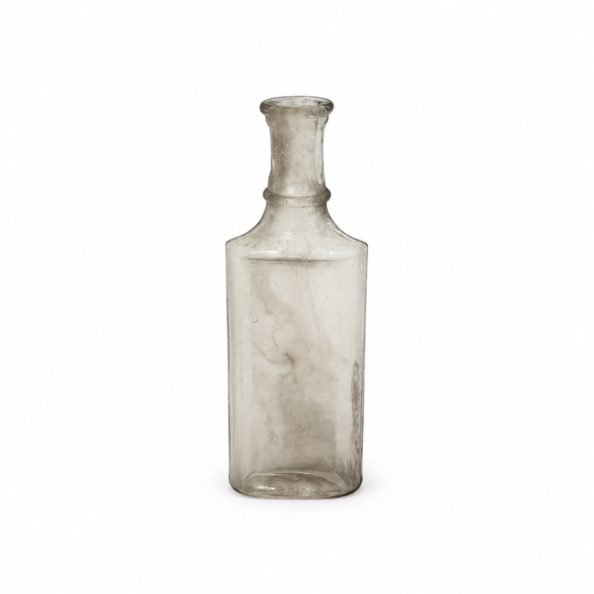 Collection of 24 Early 20th-Century Clear Glass Apothecary and Laboratory Bottles