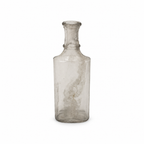 Collection of 24 Early 20th-Century Clear Glass Apothecary and Laboratory Bottles