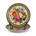 Kaiser Porzellan Dessert Plates, Floral & Fruit Design, Germany, 1970s — image 2