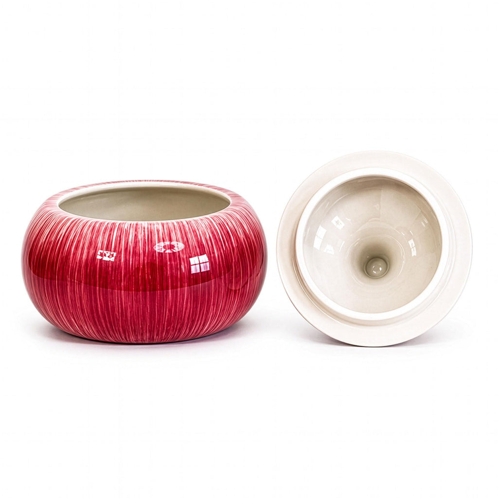 Fitz and Floyd Handcrafted Onion Form Covered Ceramic Jars, Pair — image 7