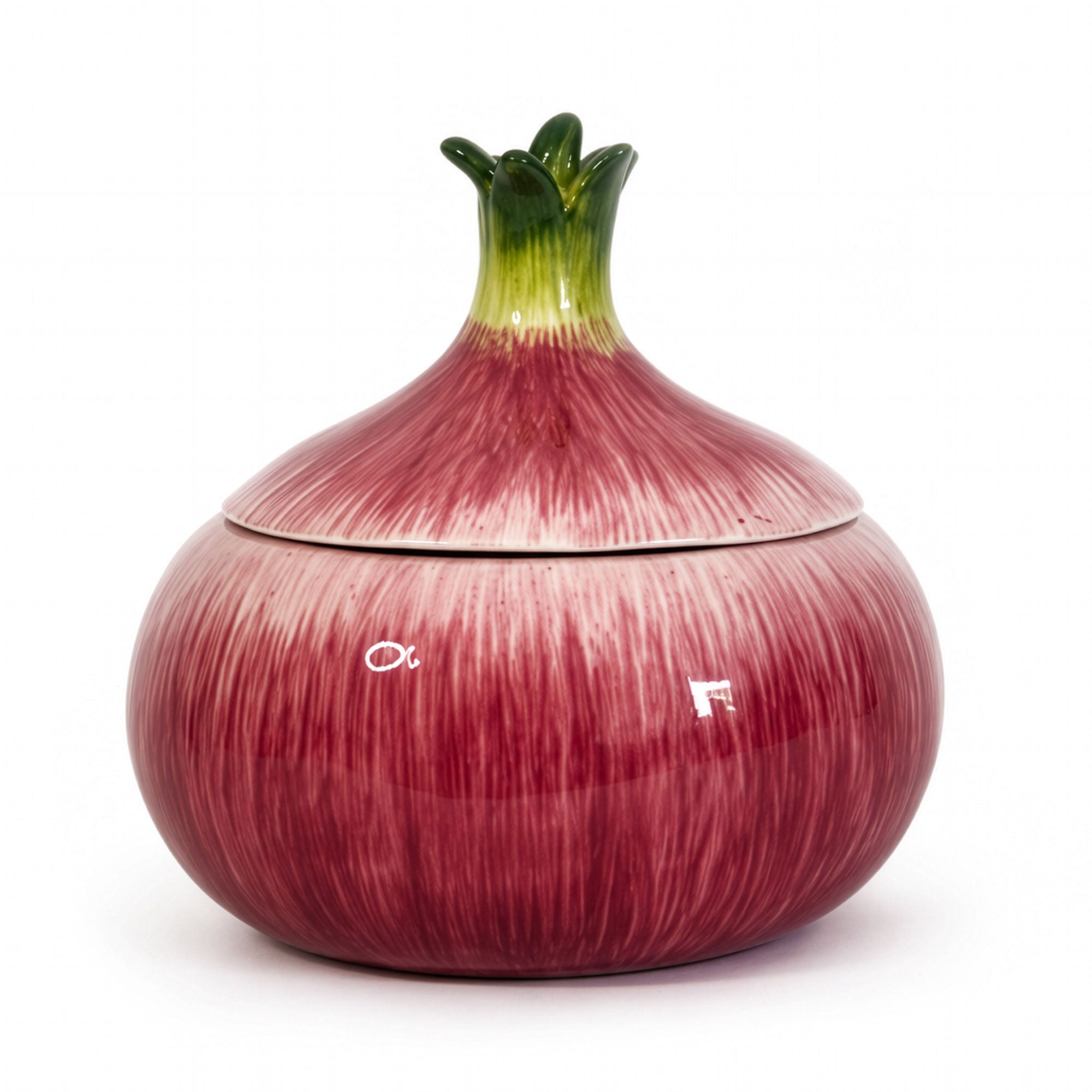 Pair of Fitz and Floyd Essentials Onion Form Covered Ceramic Jars