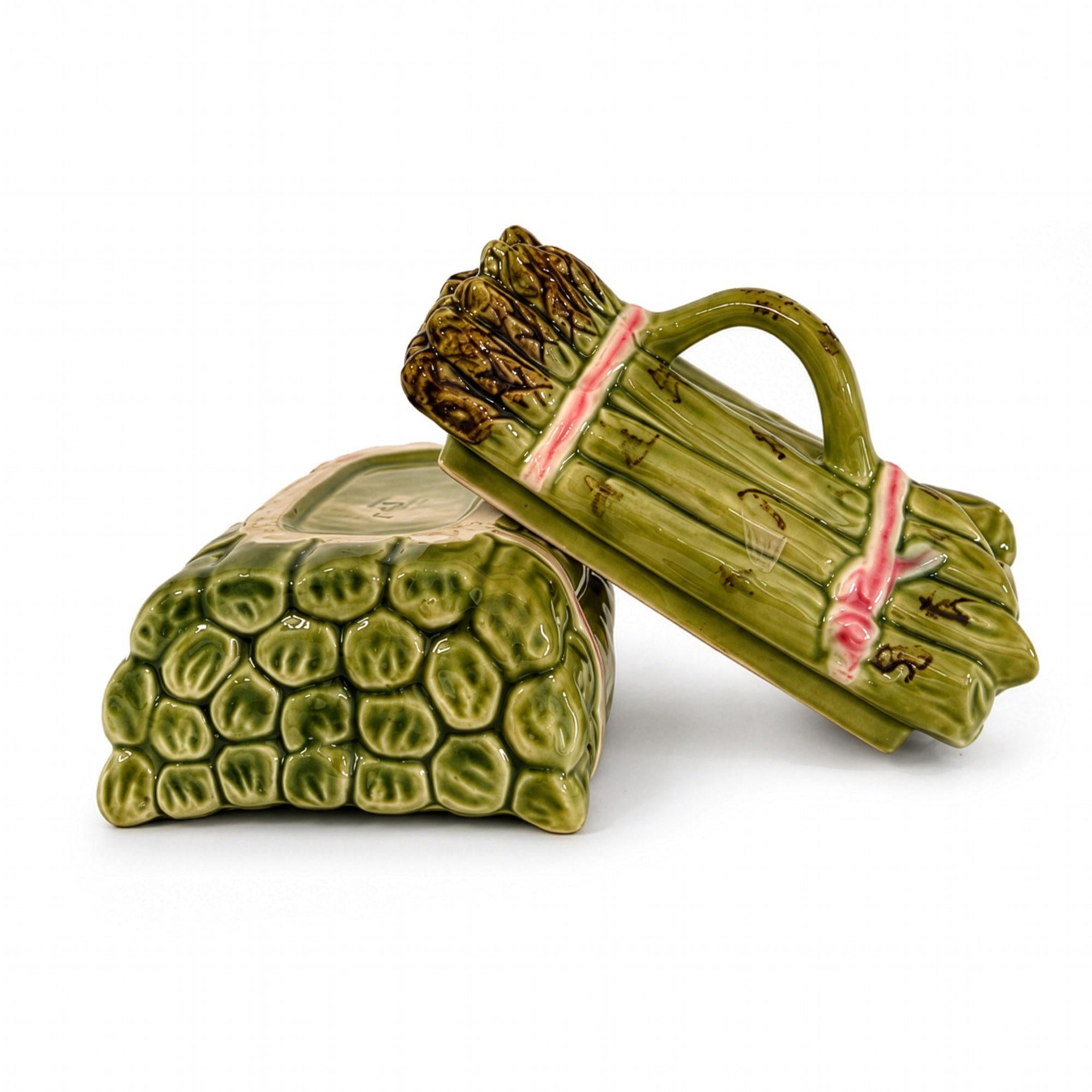 Whimsical 1980s Portuguese Ceramic Asparagus Tureens by Nova — image 7