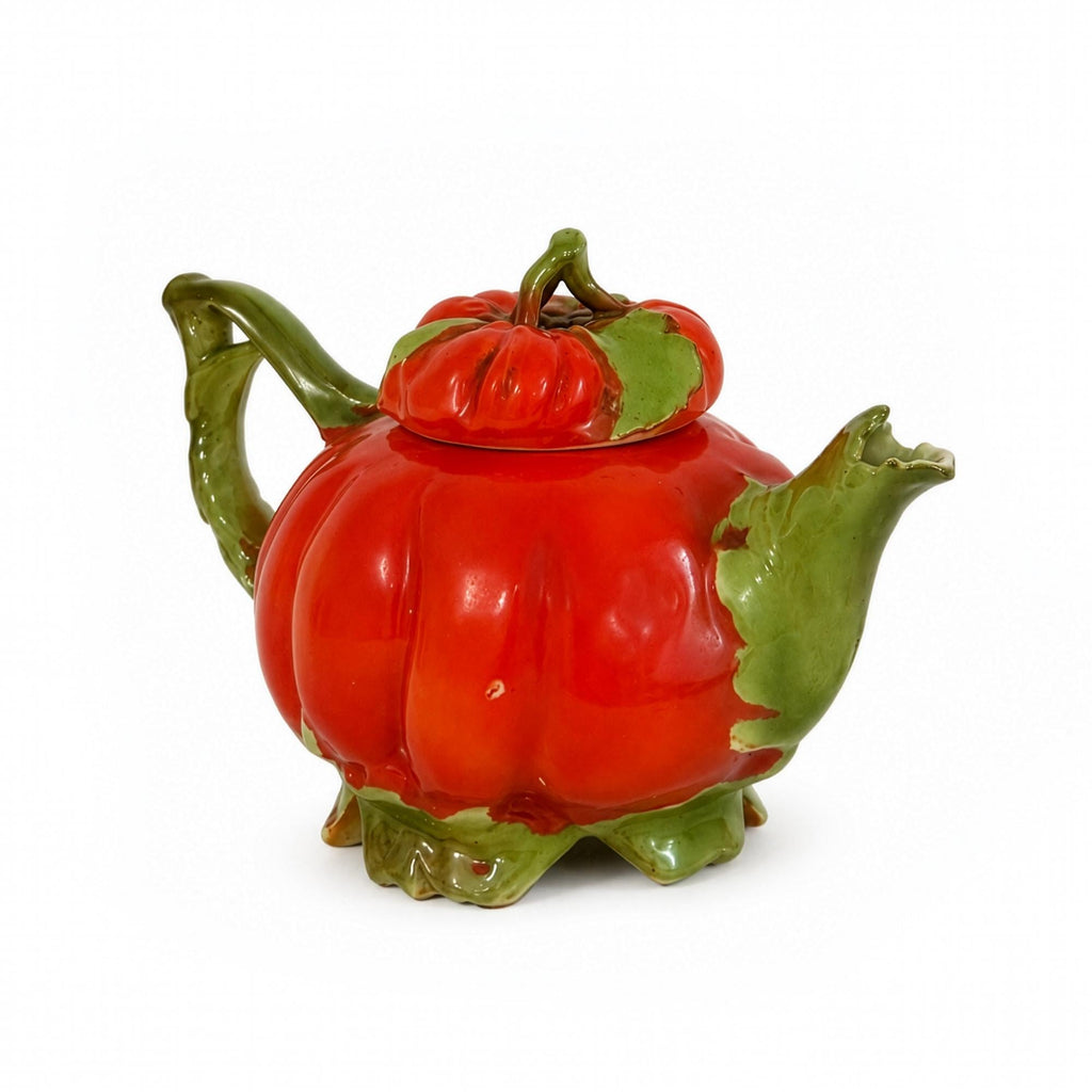Antique Royal Bayreuth Bavaria Tomato Porcelain Tea Set, Germany, Circa 1900–192 — image 4