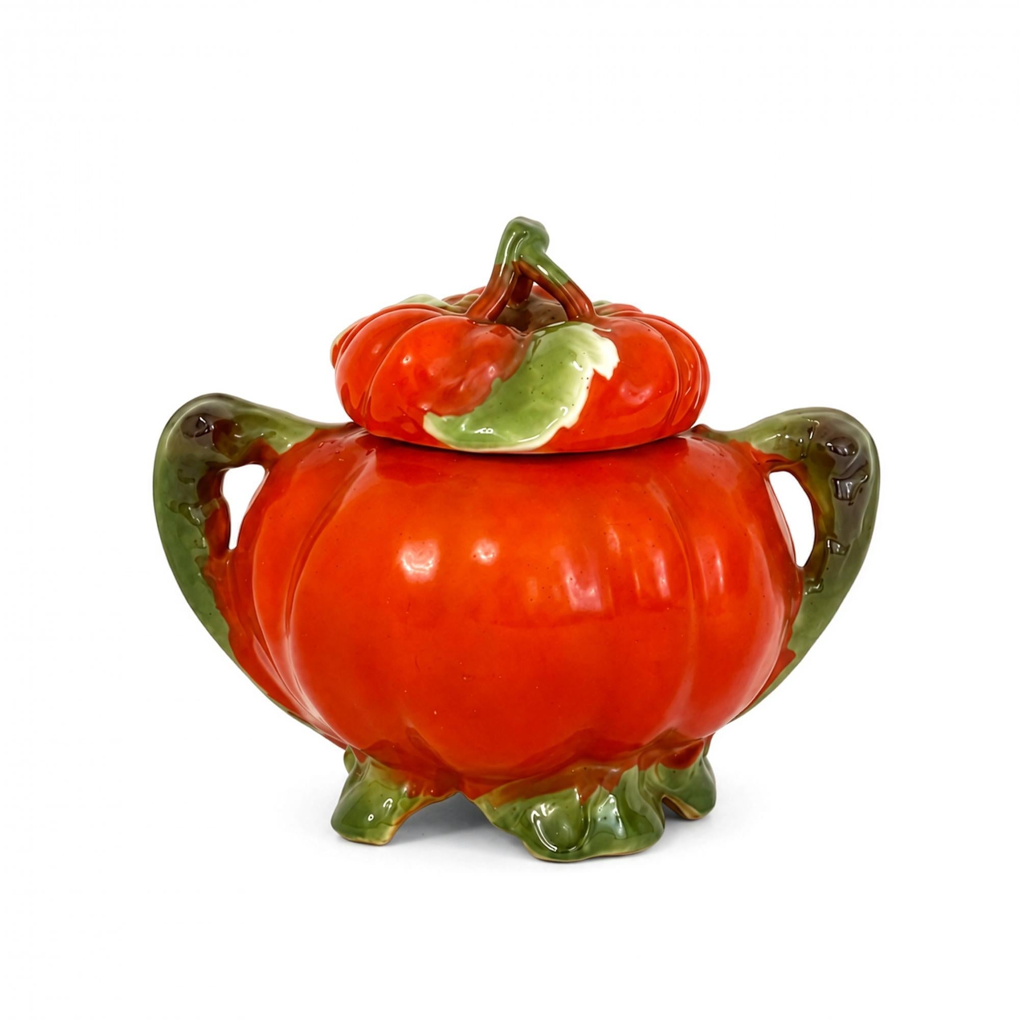 Antique Royal Bayreuth Bavaria Tomato Porcelain Tea Set, Germany, Circa 1900–192 — image 12