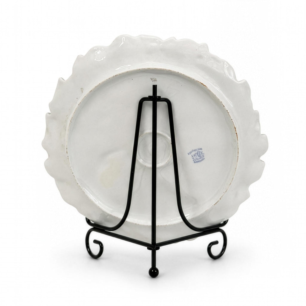 Royal Bayreuth Trompe-l’Oeil Porcelain Plate, 1900 - Tomato & Cabbage — image 4