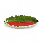 Royal Bayreuth Trompe-l’Oeil Porcelain Plate, 1900 - Tomato & Cabbage — image 7