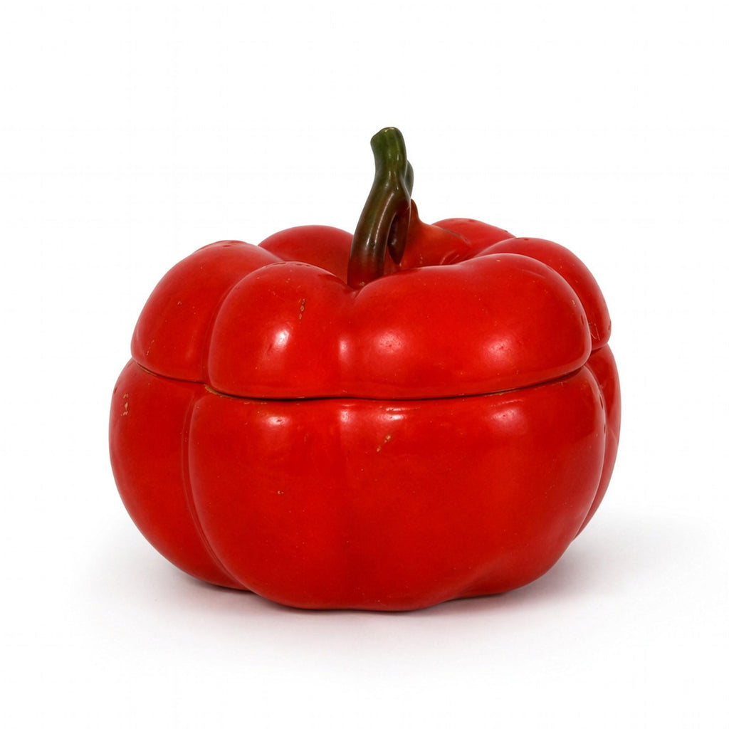 Royal Bayreuth Tomato Form Porcelain Salt Cellars, Bavaria, Circa 1900 — image 4