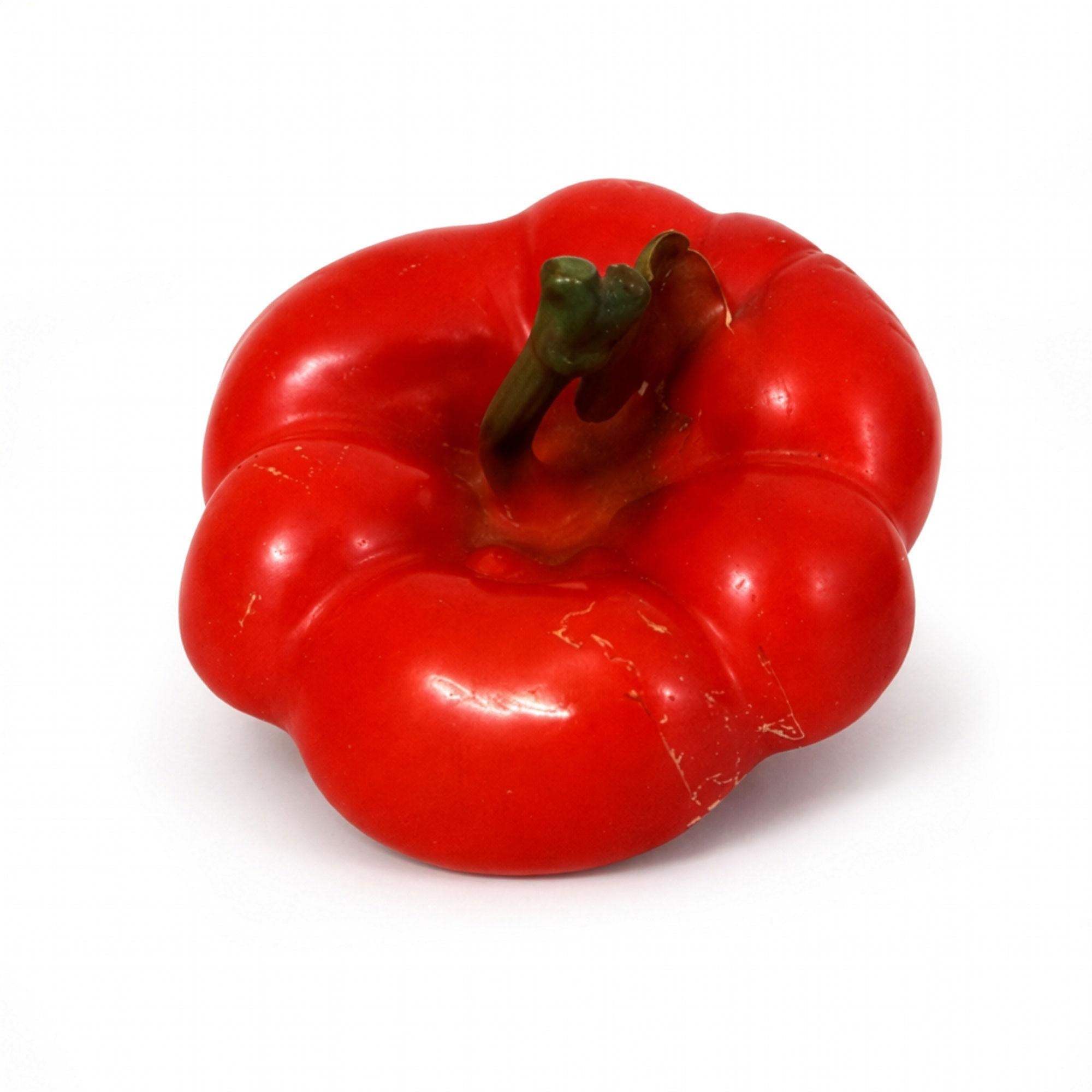 Royal Bayreuth Tomato Form Porcelain Salt Cellars, Bavaria, Circa 1900 — image 5