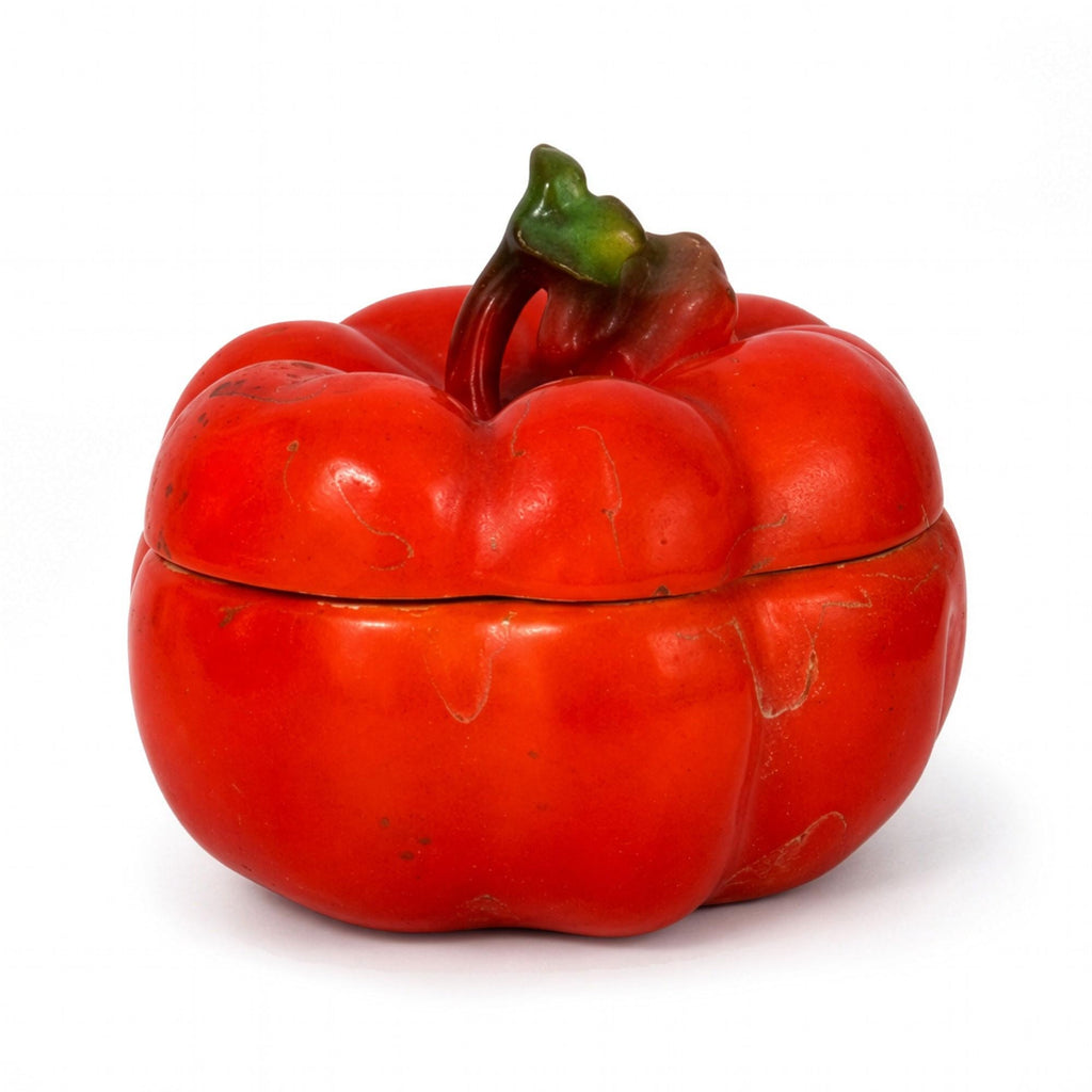 Royal Bayreuth Tomato Form Porcelain Salt Cellars, Bavaria, Circa 1900 — image 9