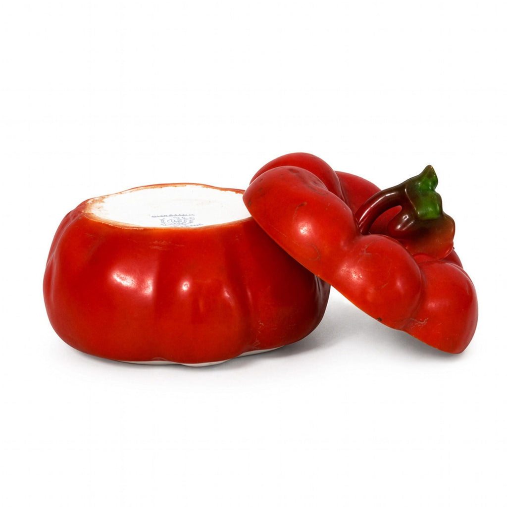 Royal Bayreuth Tomato Form Porcelain Salt Cellars, Bavaria, Circa 1900 — image 13