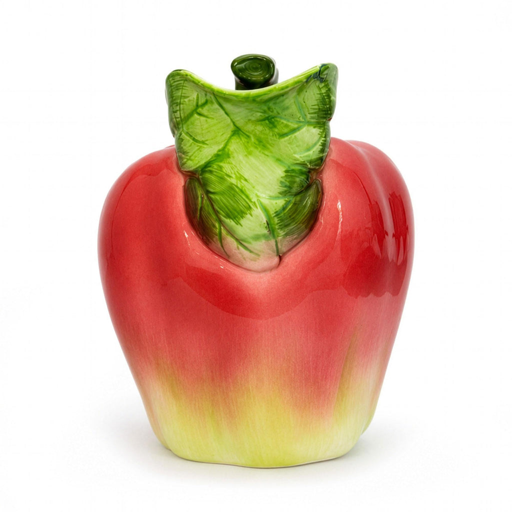 Vintage Haldon Group Hand-Painted Ceramic Apple Pitcher — image 3